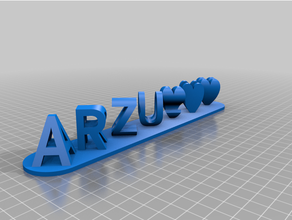arzu bz red customized 3d print model - Mito3D