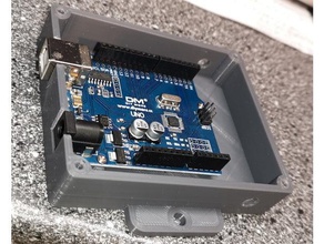 arduino cas montage rabats couvercle 3d print model - Mito3D