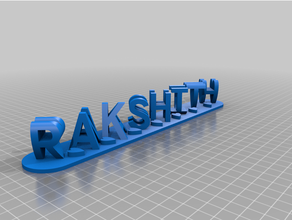 rakshith nannu personnalisé 3d print model - Mito3D