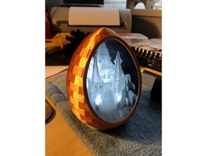 castello delle favole uovo fantasia illuminato interessante 3d print model - Mito3D