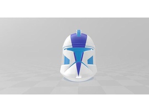 multi material star wars clone trooper Helm 2 3d print model - Mito3D