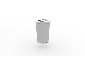 toothbrush cup holder 3d print model - Mito3D
