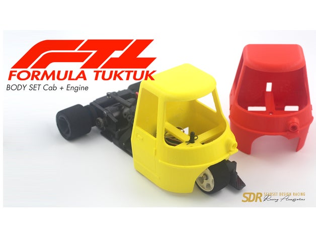 sdracing formule tuktuk cabine 3D print model - Mito3D