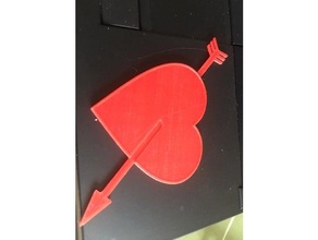 valentines heart 3d print model - Mito3D