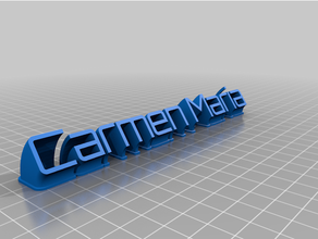 carmen-16-my customized sweeping plate remix 3d print model - Mito3D