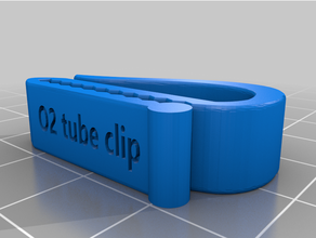 o2-tube clip 3d print model - Mito3D