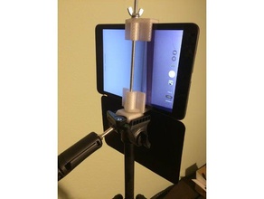 tablet smartphone holder tripod halter stativ kamera iphone ipad camera mount freecad kamerahalterung kamerastativ 3d print model - Mito3D