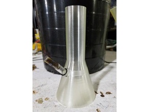 jarrón tubería agua 100x12mm chillum 3d print model - Mito3D
