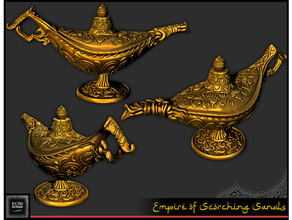 magic lamp - rpg prop 28mm dnd dungeons dragons pathfinder tabletop 3d print model - Mito3D