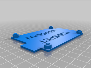 montaj plakası mosfet heatbed monte edin plaka 3d print model - Mito3D