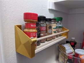 spice shelf removable kitchen organization organizer 3d print model - Mito3D