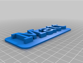 matt 3d tarjeta identificación placa etiqueta nombre encargo personalizado nominal 3d print model - Mito3D