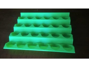 paint bottle rack holder organize organizer tray 3d print model - Mito3D