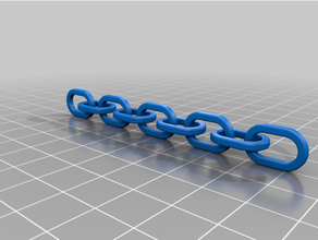 einfach link chain 9 links 3d print model - Mito3D