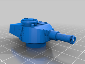 120mm ijn chi-ha turret bolt action cap ww2 tank 3d print model - Mito3D
