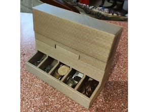 para kutusu sorter banka kutu coinsorter coin moneybox monte edin piggy kumbara ruble 3d print model - Mito3D