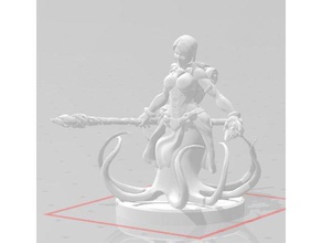 scylla feiticeiro remix dnd miniaturas masmorras dragões miniatura pathfinder assistente 3d print model - Mito3D