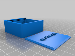 boxwithlid 50x50x20 lubecube filtri misura 3d print model - Mito3D