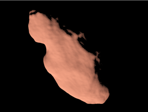 4179 toutatis escala asteróide asteróides astronomia nea terra objeto neo radar modelo energia solar 3d print model - Mito3D