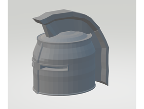 simple roman knight helmet armor midevil spartan 3d print model - Mito3D