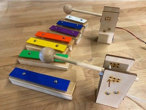 Magnetventil Halter Auffällig Xylophone Magnetspule 3d print model - Mito3D