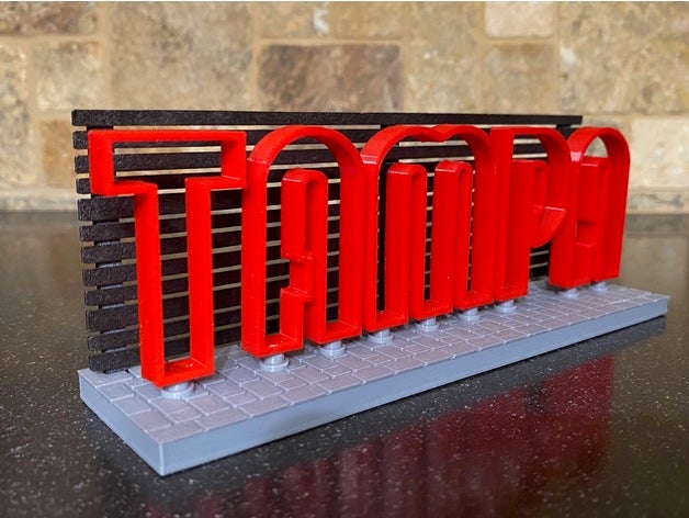 tampa sign sparkman wharf 3D print model - Mito3D
