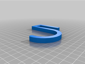 personalizado simple labio gancho 3d print model - Mito3D