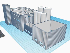 scale chemical facility 1 160 3d print model - Mito3D