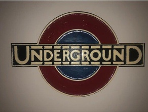 london underground sign 3d print model - Mito3D