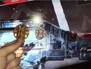 forjar medallón armas encanto ápice leyendas 3d print model - Mito3D