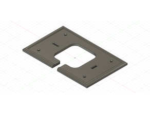 sensi touch thermostat plaque montage toucher 3d print model - Mito3D