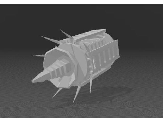 l'écoute sonde bfg chaos 40k battlefleet gothic style gothique warhammer 3D print model - Mito3D