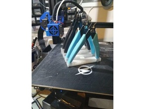 cutting pliers holder peg board 19 mm pegboard 3d print model - Mito3D