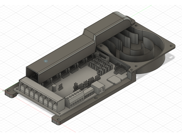 skr pro v11 sidewinder x1 mount cooling 3D print model - Mito3D