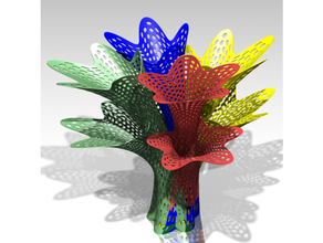 carnivorous rose decor math plant 3d print model - Mito3D