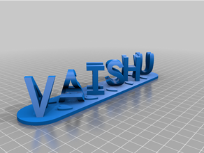 vaishu customized 3d print model - Mito3D