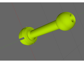 ball socket extension 3d print model - Mito3D