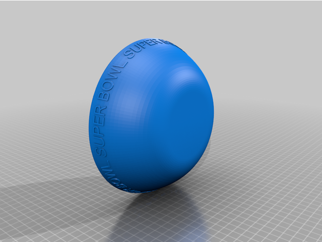 super bowl bacia tigela fichas pipoca superbowl 3D print model - Mito3D