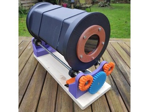 tumbler cyclone rotary case deburring machiine police polish removal 3d print model - Mito3D