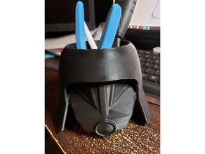 dark helmet pen cup koozie spaceballs 3d print model - Mito3D