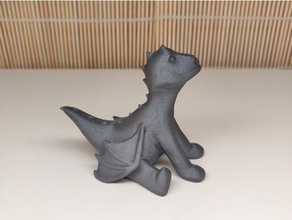 tiny dragon animais criatura dragão 3d print model - Mito3D