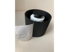 designer toilet paper holder bathroom hygiene papier essuis tout toilette porte salle bain utile 3d print model - Mito3D