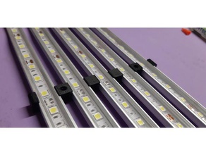 pannello led clip striscia luce monte organizzatore 3d print model - Mito3D