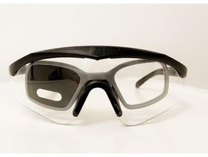 disparo abertura revisão sawfly óculos rev 2 objetivo diafragma transportadora queima suporte rx sportshooting 3d print model - Mito3D