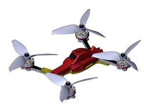 5 pollici quad stile f1 fpv racer racing quadcopter frame 3d print model - Mito3D