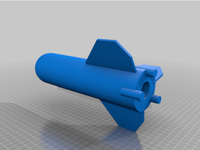 rocket 3d print model - Mito3D