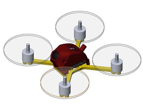 3 inç quad mini mamba fc esc gerçek quadcopter yarış fpv 3d print model - Mito3D