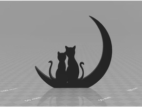 kediler oturuyor 3d print model - Mito3D