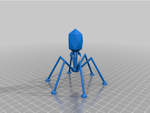 virus bacteriophage 3d print model - Mito3D