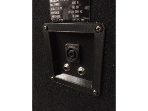 jack piastra cassa plate altoparlante scatola dell'altoparlante speaker cabinet 3d print model - Mito3D